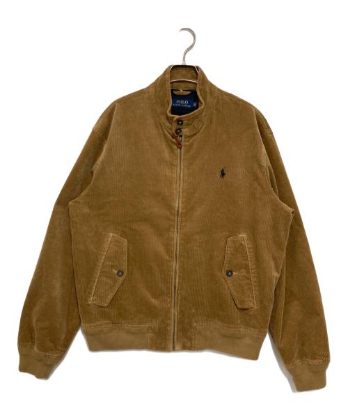 POLO RALPH LAUREN（ポロ・ラルフローレン）POLO RALPH LAUREN (ポロ・ラルフローレン) コーデュロイ ハリントン ジャケット ブラウン サイズ:Lの古着・服飾アイテム