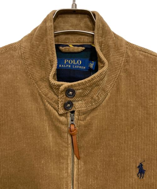 POLO RALPH LAUREN（ポロ・ラルフローレン）POLO RALPH LAUREN (ポロ・ラルフローレン) コーデュロイ ハリントン ジャケット ブラウン サイズ:Lの古着・服飾アイテム