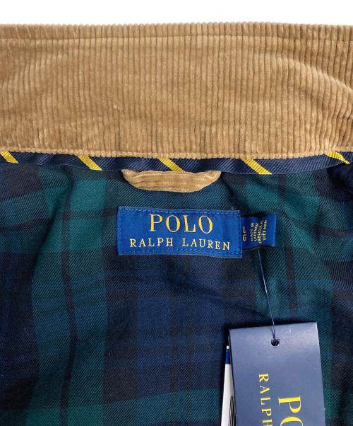 POLO RALPH LAUREN（ポロ・ラルフローレン）POLO RALPH LAUREN (ポロ・ラルフローレン) コーデュロイ ハリントン ジャケット ブラウン サイズ:Lの古着・服飾アイテム