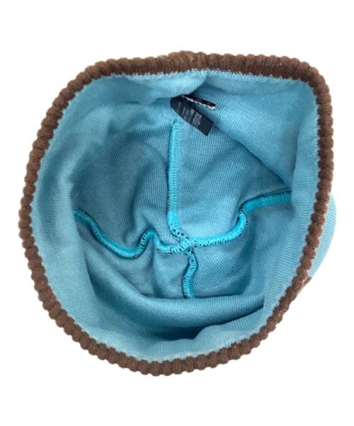 Hysteric Glamour（ヒステリックグラマー）Hysteric Glamour (ヒステリックグラマー) VINYL JUNKIE ニットキャップ ブルー サイズ:FREEの古着・服飾アイテム