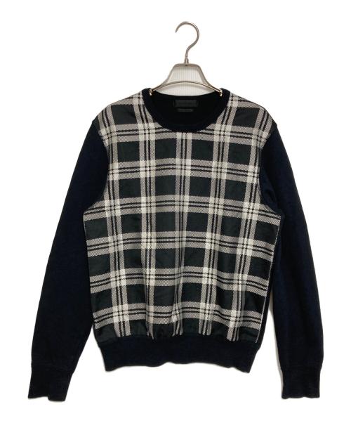 ALEXANDER McQUEEN（アレキサンダーマックイーン）ALEXANDER McQUEEN (アレキサンダーマックイーン) ジオメトリックスウェットシャツ ブラック サイズ:xsの古着・服飾アイテム