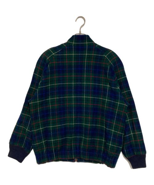 PENDLETON（ペンドルトン）PENDLETON (ペンドルトン) 90S' タータンチェックウールブルゾン グリーン×ネイビー サイズ:Mの古着・服飾アイテム