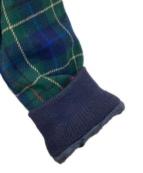 PENDLETON（ペンドルトン）PENDLETON (ペンドルトン) 90S' タータンチェックウールブルゾン グリーン×ネイビー サイズ:Mの古着・服飾アイテム