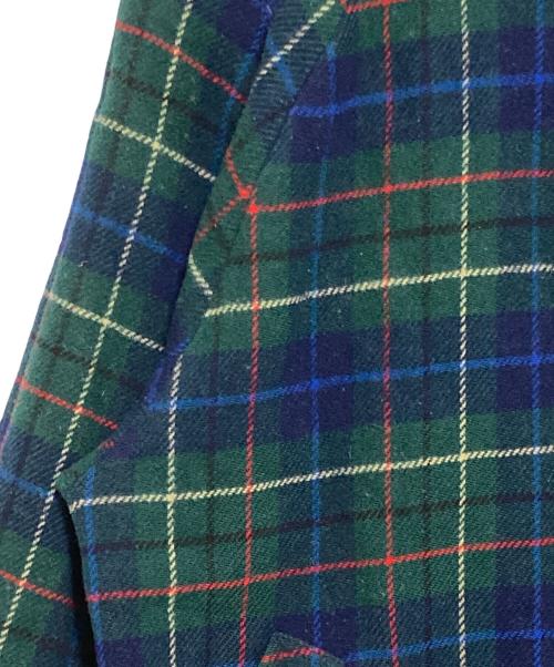 PENDLETON（ペンドルトン）PENDLETON (ペンドルトン) 90S' タータンチェックウールブルゾン グリーン×ネイビー サイズ:Mの古着・服飾アイテム