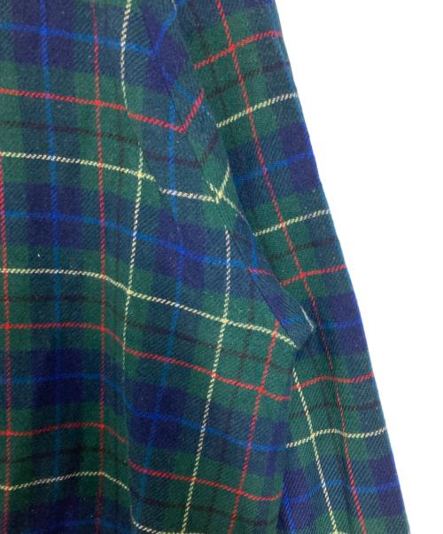 PENDLETON（ペンドルトン）PENDLETON (ペンドルトン) 90S' タータンチェックウールブルゾン グリーン×ネイビー サイズ:Mの古着・服飾アイテム