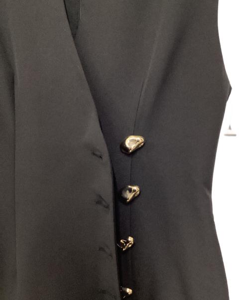 Snidel（スナイデル）Snidel (スナイデル) 金ボタンジレワンピース ブラック サイズ:１の古着・服飾アイテム