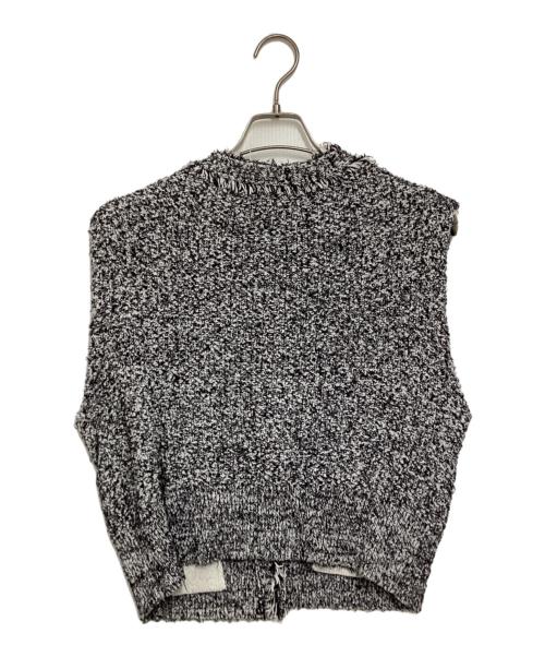 Spick and Span（スピック＆スパン）Spick and Span (スピック＆スパン) ツィードニットベスト グレー サイズ:Freeの古着・服飾アイテム