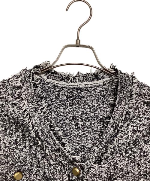 Spick and Span（スピック＆スパン）Spick and Span (スピック＆スパン) ツィードニットベスト グレー サイズ:Freeの古着・服飾アイテム