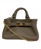 Milosミロス）の古着「金具付きトート SS」｜ベージュ