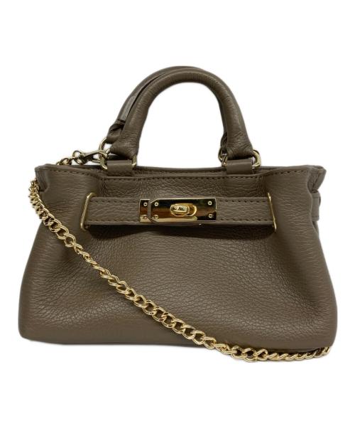 Milos（ミロス）Milos (ミロス) 金具付きトート SS ベージュの古着・服飾アイテム