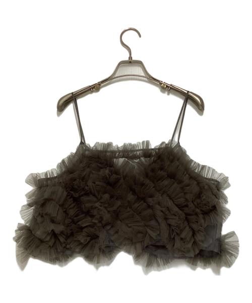 HeRIN.CYE（ヘリンドットサイ）HeRIN.CYE (ヘリンドットサイ) Many frill bustier(メニーフリルビスチェ) グレー サイズ:Freeの古着・服飾アイテム
