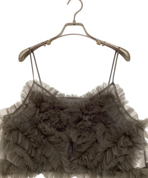 HeRIN.CYE（ヘリンドットサイ）HeRIN.CYE (ヘリンドットサイ) Many frill bustier(メニーフリルビスチェ) グレー サイズ:Freeの古着・服飾アイテム