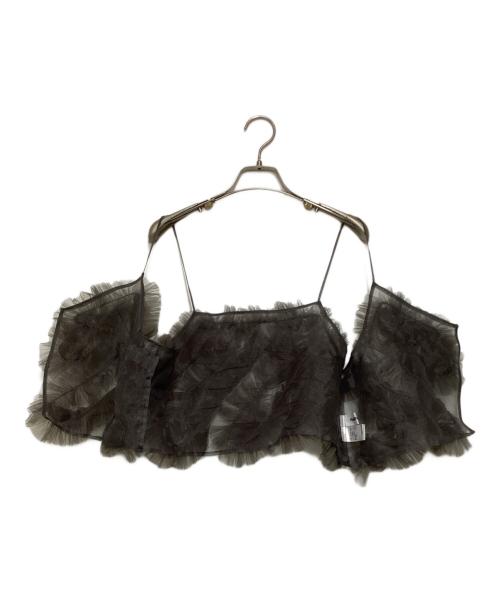 HeRIN.CYE（ヘリンドットサイ）HeRIN.CYE (ヘリンドットサイ) Many frill bustier(メニーフリルビスチェ) グレー サイズ:Freeの古着・服飾アイテム