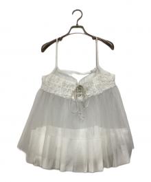 MAISON SPECIAL（メゾンスペシャル）の古着「See-through Tulle Tunic(シースルーチュールチュニック)」｜ホワイト