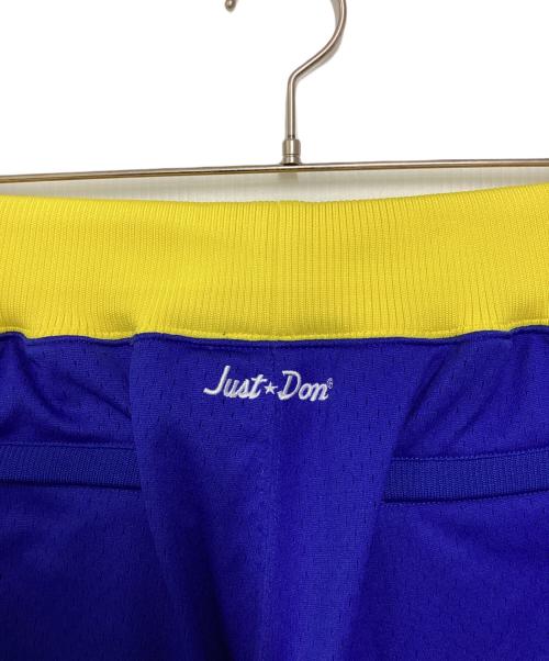 JUST★DON（ジャストドン）JUST★DON MITCHELL & NESS (ミッチェルアンドネス) NBA JUST DON HARDWOOD CLASSICS SHORT(エヌビーエージャストドンハードウッドクラッシックスショーツ) ブルー×イエロー サイズ:Lの古着・服飾アイテム