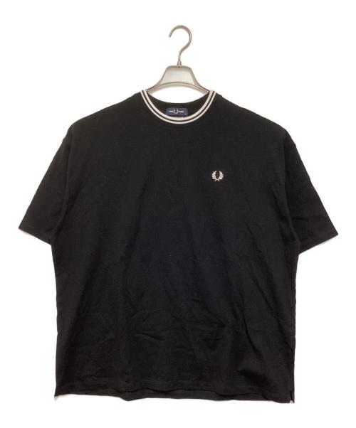 FRED PERRY（フレッドペリー）FRED PERRY (フレッドペリー) BEAMS (ビームス) 別注 オーバーサイズ ピケ Tシャツ ブラック サイズ:XLの古着・服飾アイテム