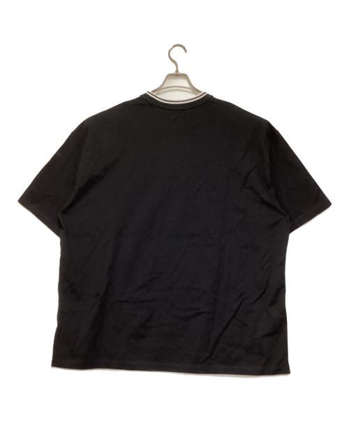 FRED PERRY（フレッドペリー）FRED PERRY (フレッドペリー) BEAMS (ビームス) 別注 オーバーサイズ ピケ Tシャツ ブラック サイズ:XLの古着・服飾アイテム