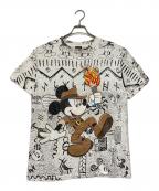 MICKEY UNLIMITEDミッキー アンリミテッド）の古着「フルプリント ネイティブグラフィックTシャツ」｜ホワイト
