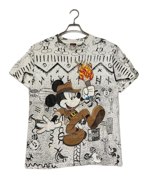 MICKEY UNLIMITED（ミッキー アンリミテッド）MICKEY UNLIMITED (ミッキー アンリミテッド) フルプリント ネイティブグラフィックTシャツ ホワイト サイズ:Mの古着・服飾アイテム
