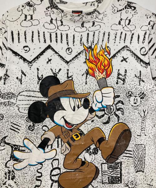 MICKEY UNLIMITED（ミッキー アンリミテッド）MICKEY UNLIMITED (ミッキー アンリミテッド) フルプリント ネイティブグラフィックTシャツ ホワイト サイズ:Mの古着・服飾アイテム