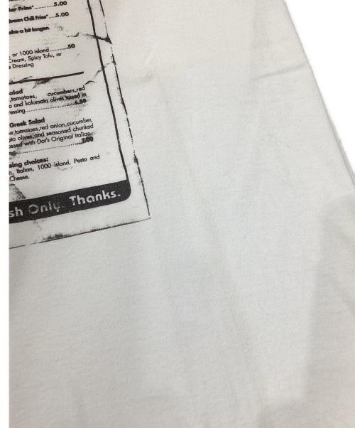 NUMBER (N)INE（ナンバーナイン）NUMBER (N)INE (ナンバーナイン) メニュープリントTシャツ ホワイト サイズ:２の古着・服飾アイテム