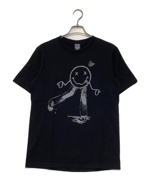 NUMBER (N)INE（ナンバーナイン）NUMBER (N)INE (ナンバーナイン) スマイルプリントTシャツ ブラック サイズ:２の古着・服飾アイテム
