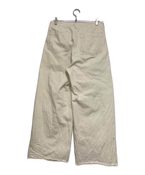 saby（サバイ）saby (サバイ) HEVY OZ TUCK BAGGY（ヘビーオズタックバギー） アイボリー サイズ:3(L)の古着・服飾アイテム