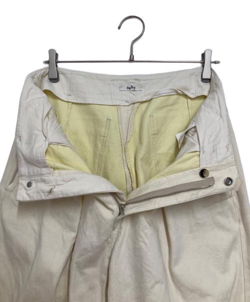 saby（サバイ）saby (サバイ) HEVY OZ TUCK BAGGY（ヘビーオズタックバギー） アイボリー サイズ:3(L)の古着・服飾アイテム