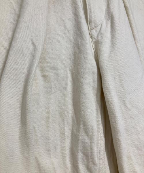 saby（サバイ）saby (サバイ) HEVY OZ TUCK BAGGY（ヘビーオズタックバギー） アイボリー サイズ:3(L)の古着・服飾アイテム