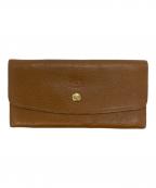 IL BISONTEイル ビゾンテ）の古着「レザーロングウォレット」｜ブラウン