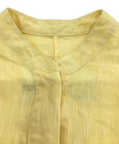 ticca（ティッカ）ticca (ティッカ) リネンツイストスリーブワンピース イエロー サイズ:Fの古着・服飾アイテム