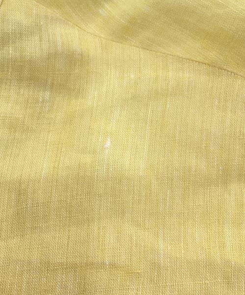 ticca（ティッカ）ticca (ティッカ) リネンツイストスリーブワンピース イエロー サイズ:Fの古着・服飾アイテム