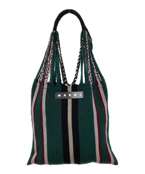 MARNI（マルニ）MARNI (マルニ) MARKET HAMMOCK BAG グリーンの古着・服飾アイテム