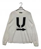 UNDERCOVERアンダーカバー）の古着「ロングスリーブプリントカットソー」｜ホワイト