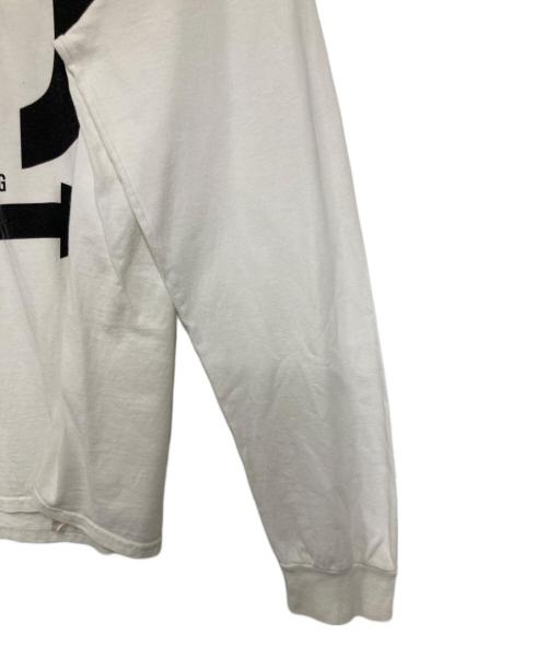 UNDERCOVER（アンダーカバー）UNDERCOVER (アンダーカバー) ロングスリーブプリントカットソー ホワイト サイズ:Lの古着・服飾アイテム