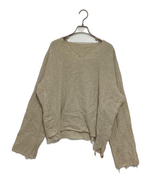 SUNSEA（サンシー）SUNSEA (サンシー) SHRINKAGE V-NECK アイボリー サイズ:2の古着・服飾アイテム