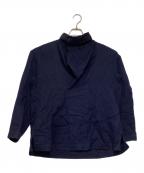 ISSEY MIYAKE MENイッセイミヤケメン）の古着「ハイネックプルオーバーシャツ」｜ネイビー