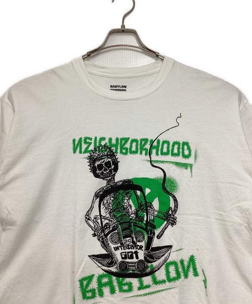 NEIGHBORHOOD（ネイバーフッド）NEIGHBORHOOD (ネイバーフッド) BABYLON (BABYLON) プリントTシャツ ホワイト サイズ:Lの古着・服飾アイテム