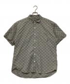NEIGHBORHOODネイバーフッド）の古着「モノグラム ショートスリーブシャツ」｜グレー
