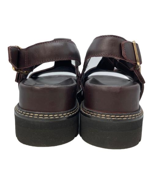 CLARKS（クラークス）CLARKS (クラークス) ORIANNA SKY WINE LEATHER サンダル ブラウン サイズ:26.0の古着・服飾アイテム