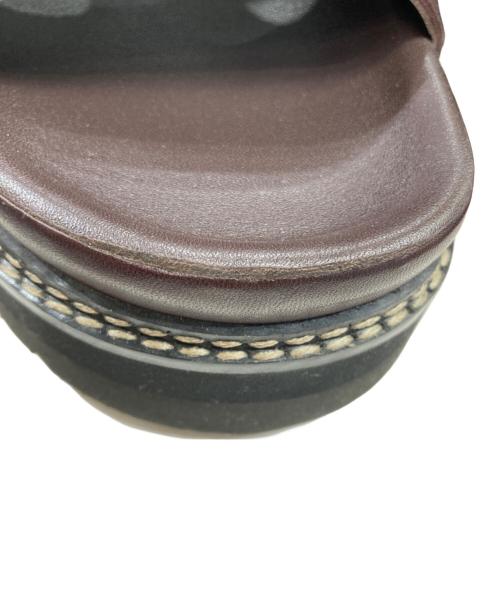 CLARKS（クラークス）CLARKS (クラークス) ORIANNA SKY WINE LEATHER サンダル ブラウン サイズ:26.0の古着・服飾アイテム