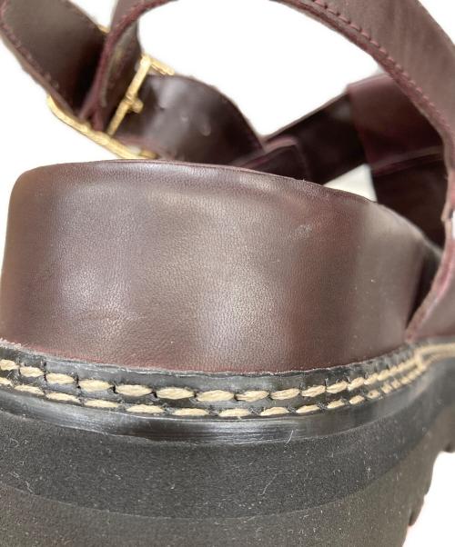 CLARKS（クラークス）CLARKS (クラークス) ORIANNA SKY WINE LEATHER サンダル ブラウン サイズ:26.0の古着・服飾アイテム