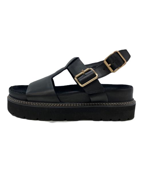 CLARKS（クラークス）CLARKS (クラークス) ORIANNA SKY BLACK LEATHER サンダル ブラック サイズ:26.0の古着・服飾アイテム