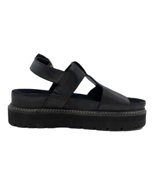 CLARKS（クラークス）CLARKS (クラークス) ORIANNA SKY BLACK LEATHER サンダル ブラック サイズ:26.0の古着・服飾アイテム