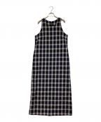 MONN.:.モン）の古着「チェックワンピース」｜ネイビー