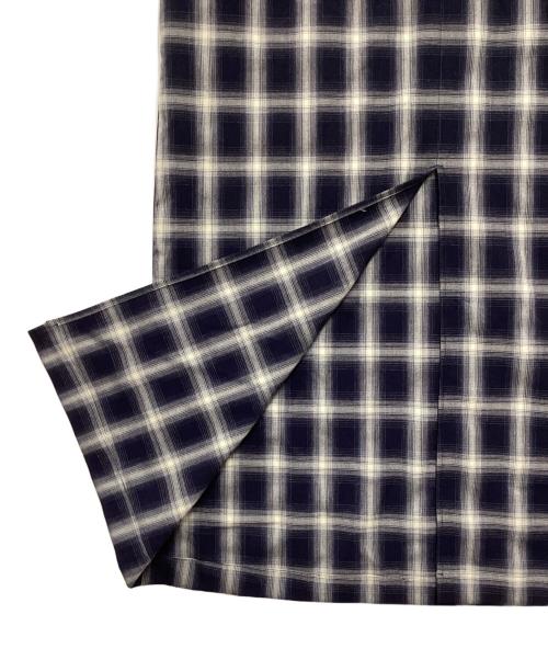 MONN.:.（モン）MONN.:. (モン) チェックワンピース ネイビー サイズ:Freeの古着・服飾アイテム