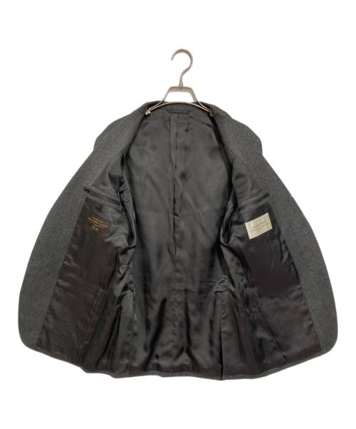 UNIVERSAL LANGUAGE（ユニバーサルランゲージ）UNIVERSAL LANGUAGE (ユニバーサルランゲージ) SUPER120'sウールフランネルジャケット セットアップ グレー サイズ:46の古着・服飾アイテム