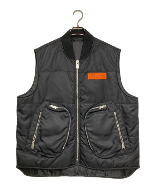 HERON PRESTON（ヘロンプレストン）HERON PRESTON (ヘロンプレストン) 中綿ベスト ブラック サイズ:XLの古着・服飾アイテム