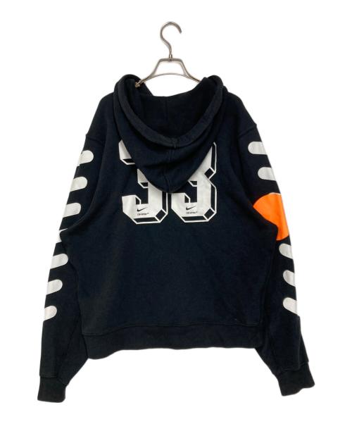 NIKE（ナイキ）NIKE (ナイキ) OFFWHITE (オフホワイト) プルオーバーパーカー ブラック サイズ:Mの古着・服飾アイテム