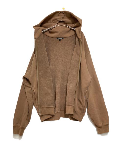 YEEZY  SEASON6（イージーシーズン6）YEEZY  SEASON6 (イージーシーズン6) ジップパーカー ブラウン サイズ:Mの古着・服飾アイテム